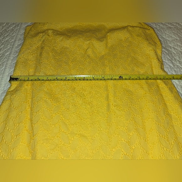 NWT Ann Taylor Loft Bright Yellow Shift Dress Women's Size 8 - Picture 5 of 9